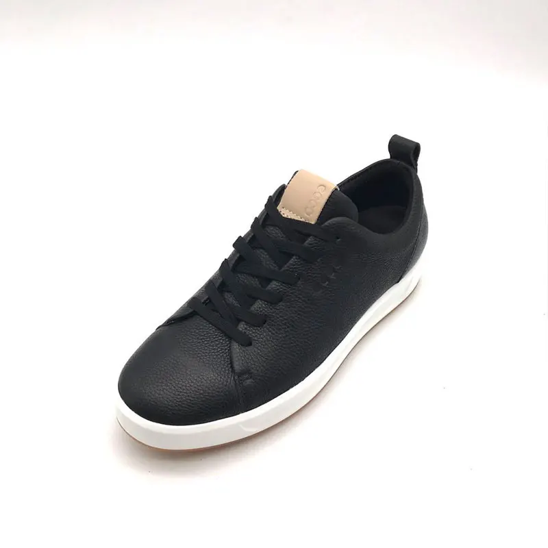 Кроссовки мужские из натуральной кожи, повседневная прочная обувь на шнуровке, с резиновой подошвой, черные 
Кроссовки мужские из натуральной кожи, повседневная прочная обувь на шнуровке, с резиновой подошвой, черные