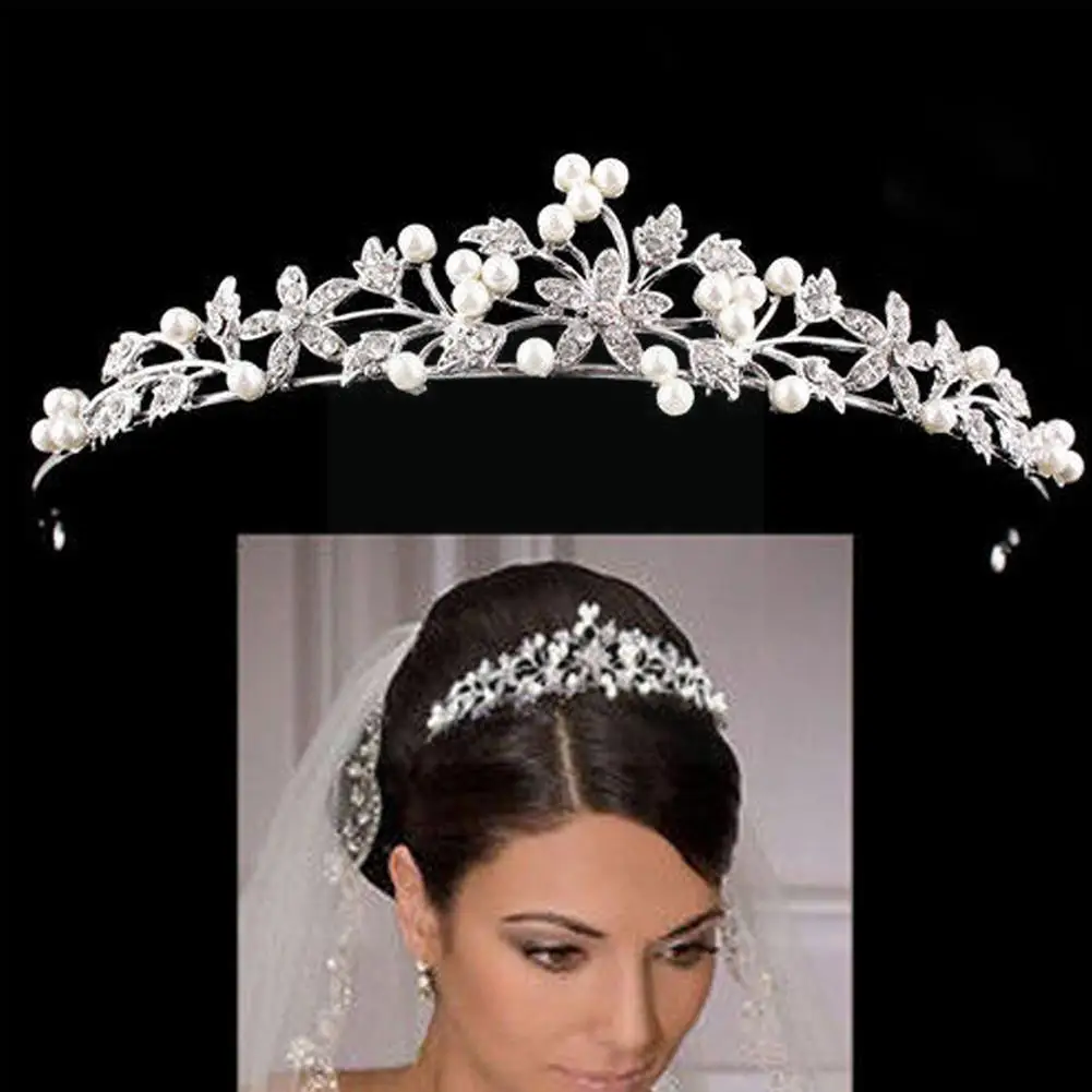Princess Wedding Bridal Rhinestone Crystal Crown Hair Wedding Pearl Jewelry Crown Headpieces Headbands Hair Headwear Bride E6A0
Princess Wedding Bridal Rhinestone Crystal Crown Hair Wedding Pearl Jewelry Crown Headpieces Headbands Hair Headwear Bride E6A0