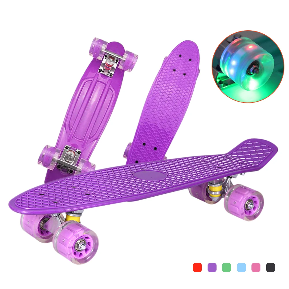 Skateboard 22in Kids Scooter Penny Board Mini Longboard Banana Pastel Skate Board Flashing Wheels Truck Bearings
Skateboard 22in Kids Scooter Penny Board Mini Longboard Banana Pastel Skate Board Flashing Wheels Truck Bearings