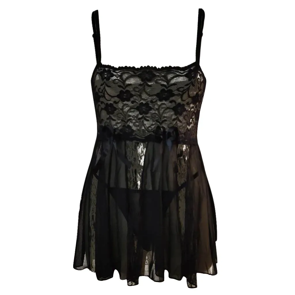 Sexy nightdress Lingerie Women Lace transpatent Night Dress Plus Size Pajama Sleepwear See Through Underwear Night Gown #3
Sexy nightdress Lingerie Women Lace transpatent Night Dress Plus Size Pajama Sleepwear See Through Underwear Night Gown #3