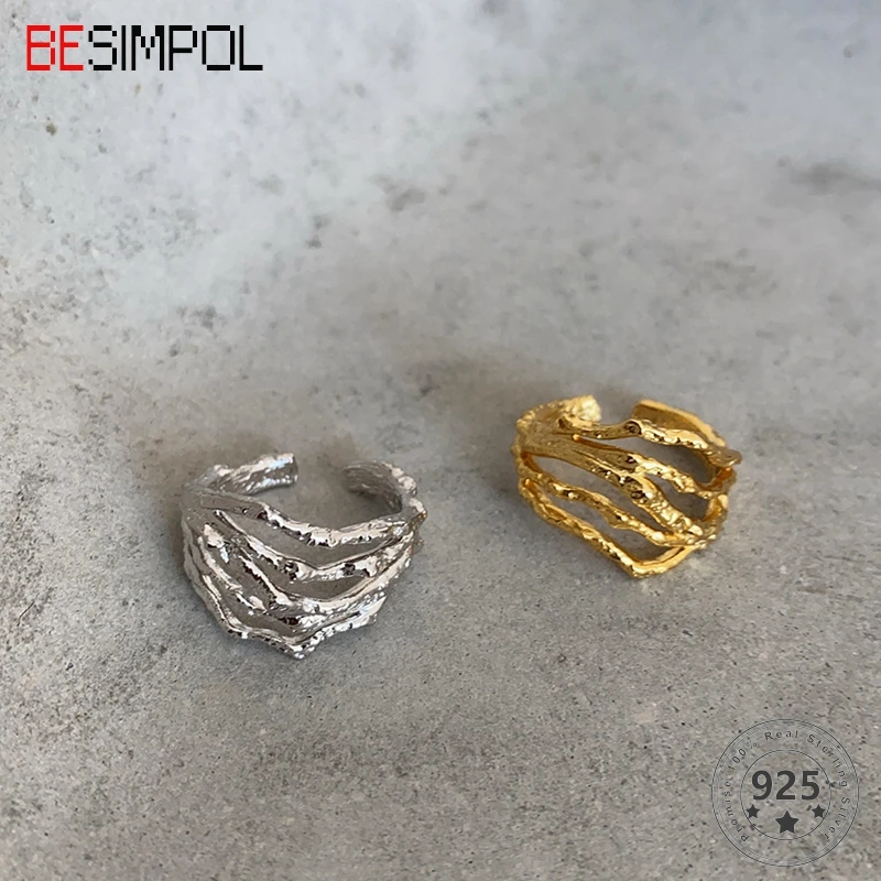 Женское серебряное кольцо Besimpol, открытое многослойное кольцо неправильной формы в минималистическом стиле из настоящего 925 пробы, Подарочная бижутерия
Женское серебряное кольцо Besimpol, открытое многослойное кольцо неправильной формы в минималистическом стиле из настоящего 925 пробы, Подарочная бижутерия