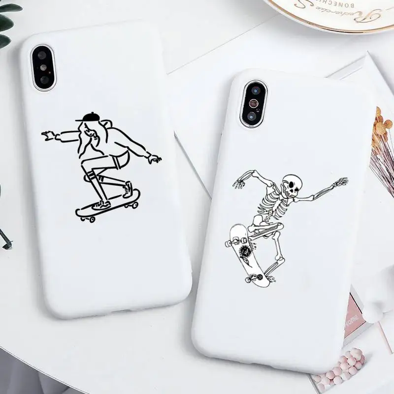 funny Sport skate board Phone Case For iphone 13 12 11 Pro Max Mini XS 8 7 6 6S Plus X SE 2020 XR Candy white Silicone cover
funny Sport skate board Phone Case For iphone 13 12 11 Pro Max Mini XS 8 7 6 6S Plus X SE 2020 XR Candy white Silicone cover