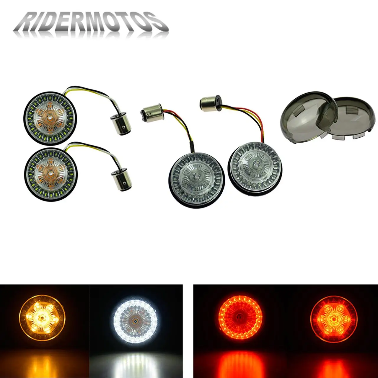 2XMotorcycle 1156 1157 LED Turn Signal Indicator Light 2'' Bullet Inserts Lamp Smoke Lens Cover For Harley Sportster XL883 Dyna
2XMotorcycle 1156 1157 LED Turn Signal Indicator Light 2'' Bullet Inserts Lamp Smoke Lens Cover For Harley Sportster XL883 Dyna