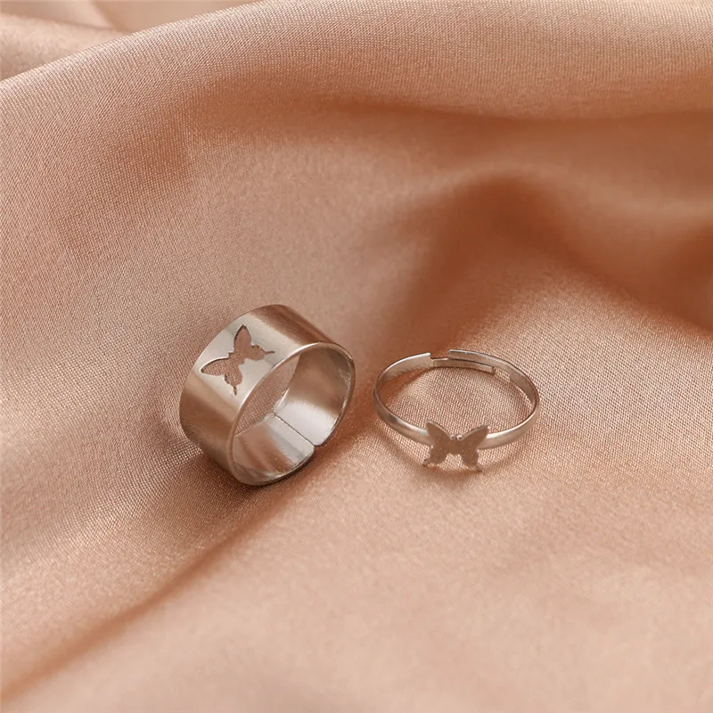 Punk Hiphop Geometric Butterfly Rings for Women Gold Silver Color Couple Butterfly Ring Set 2021 Trendy Open Rings Party Jewelry
Punk Hiphop Geometric Butterfly Rings for Women Gold Silver Color Couple Butterfly Ring Set 2021 Trendy Open Rings Party Jewelry