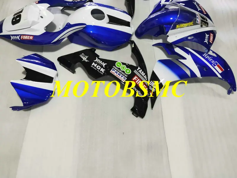 Комплект обтекателей под давлением для YZFR1 04 05 06 YZF R1 YZF1000 2004 2005 2006 ABS белый синий