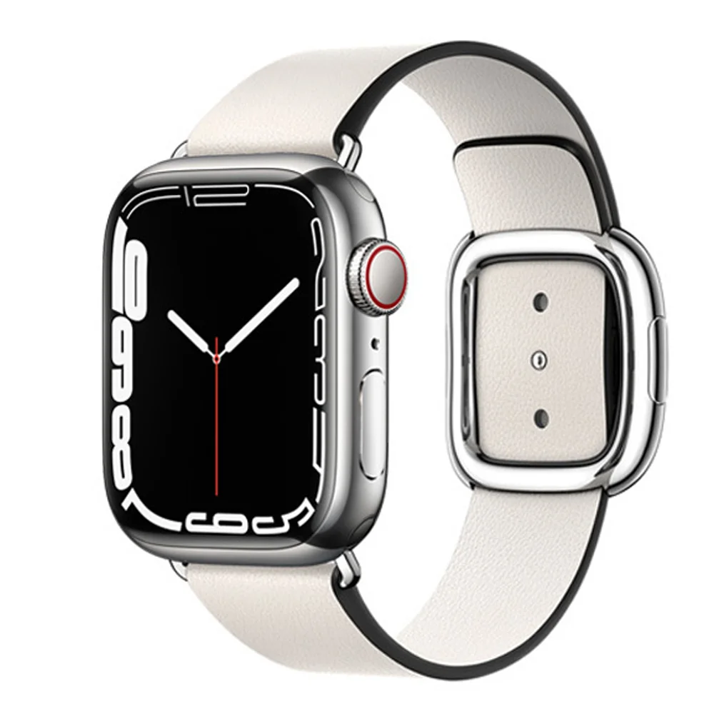 Ремешок кожаный для Apple Watch band 44 мм 40 мм 38 мм 42 мм 44 мм, Современный браслет с пряжкой для iwatch series 7 6 4 3 45 мм 41 мм
Ремешок кожаный для Apple Watch band 44 мм 40 мм 38 мм 42 мм 44 мм, Современный браслет с пряжкой для iwatch series 7 6 4 3 45 мм 41 мм