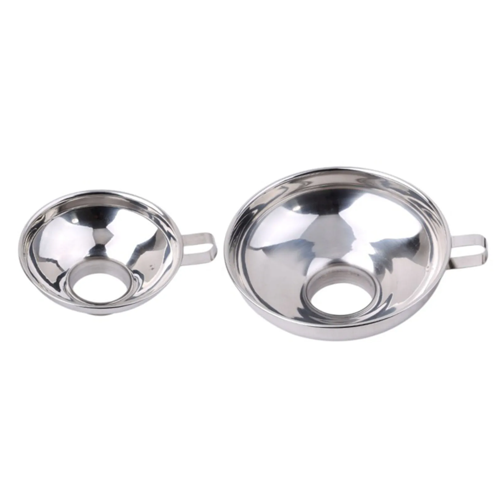 2pcs/set Wide Mouth Jam Funnel Thicken Kitchen Durable For Liquid Oil With Handle Easy Clean Stainless Steel Filling Small Large
2pcs/set Wide Mouth Jam Funnel Thicken Kitchen Durable For Liquid Oil With Handle Easy Clean Stainless Steel Filling Small Large