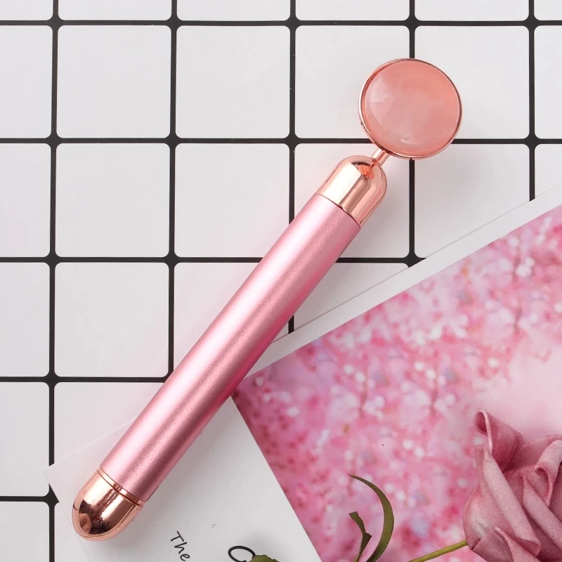 Electric Jade Roller Vibrating Rose Quartz Face Massager Facial Beauty Face Lift Relieve Fine Lines Wrinkle Skin Care Tools
Electric Jade Roller Vibrating Rose Quartz Face Massager Facial Beauty Face Lift Relieve Fine Lines Wrinkle Skin Care Tools