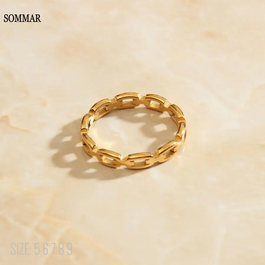 SOMMAR Trendy 18KGP Gold color ring HOT selling summer female for women circular opal christmas gift
SOMMAR Trendy 18KGP Gold color ring HOT selling summer female for women circular opal christmas gift