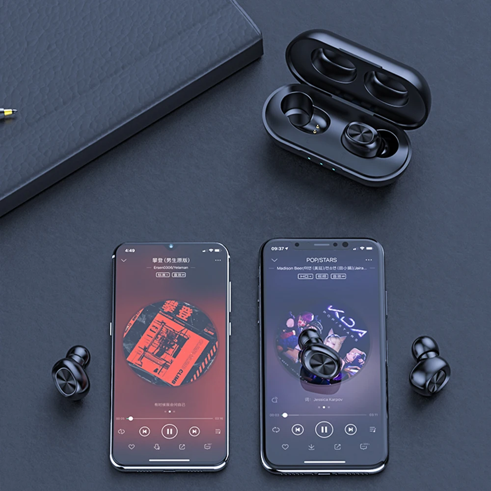 TWS-стереонаушники B5 с поддержкой Bluetooth 5 0 и сенсорным управлением 300 мАч |
