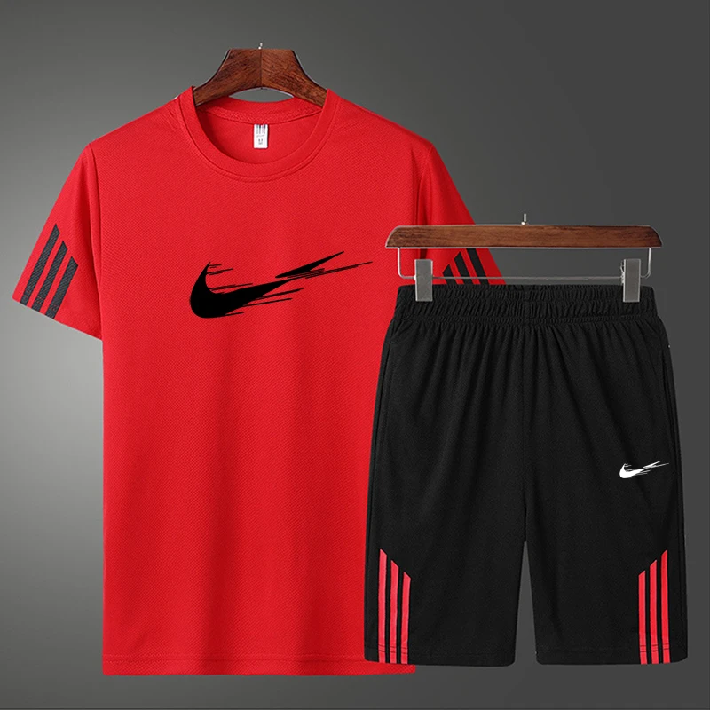 Noble men's brand sportswear breathable summer sportswear sports suit short-sleeved T-shirt + shorts quick-drying suit
Noble men's brand sportswear breathable summer sportswear sports suit short-sleeved T-shirt + shorts quick-drying suit