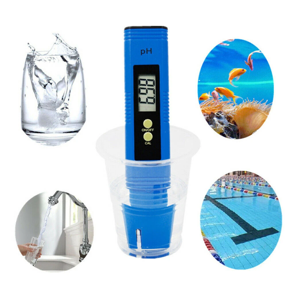 Digital LCD PH Meter Pen Portable 0.00-14.0 PH Tester Aquarium Pool Water Quality Tester Wine Urine Automatic Calibration
Digital LCD PH Meter Pen Portable 0.00-14.0 PH Tester Aquarium Pool Water Quality Tester Wine Urine Automatic Calibration