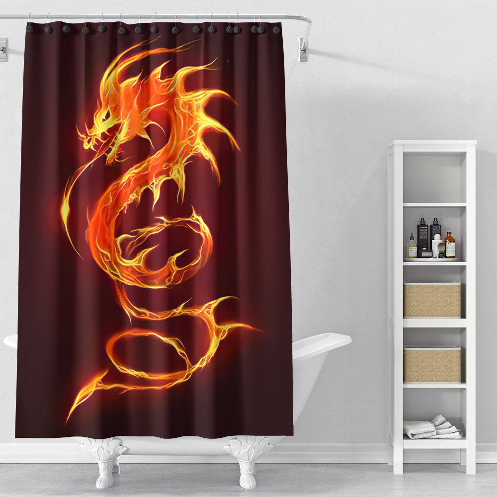 3D Europe and America Dragon Flying Shower Curtain Waterproof Bathroom Curtain Toilet Cover Festival Party Decoration with Hook
3D Europe and America Dragon Flying Shower Curtain Waterproof Bathroom Curtain Toilet Cover Festival Party Decoration with Hook
