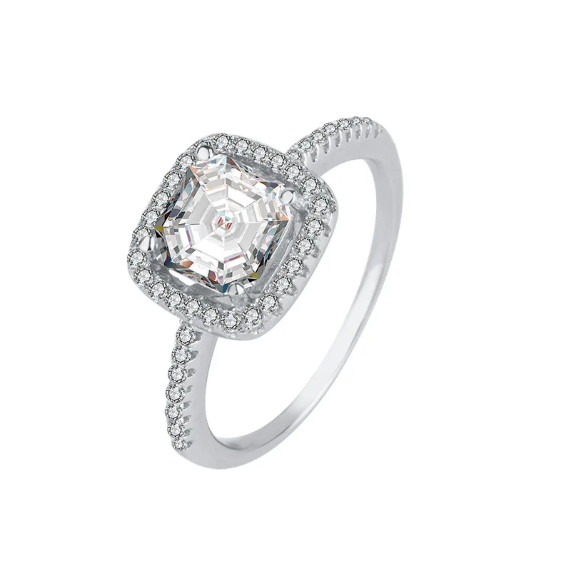 New 100% 925 Sterling Silver Rings Asscher Cut 2 CT Real Moissanite Diamonds Couple Ring Engagement Ring For Women Fine Jewelry
New 100% 925 Sterling Silver Rings Asscher Cut 2 CT Real Moissanite Diamonds Couple Ring Engagement Ring For Women Fine Jewelry