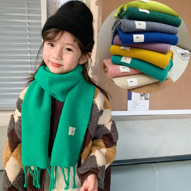 Winter Warm Knitted Children Long Scarf With Tassel Length 130cm Width 20cm Weight 105g Baby Girls Boys Students 1-10 Years Old
Winter Warm Knitted Children Long Scarf With Tassel Length 130cm Width 20cm Weight 105g Baby Girls Boys Students 1-10 Years Old