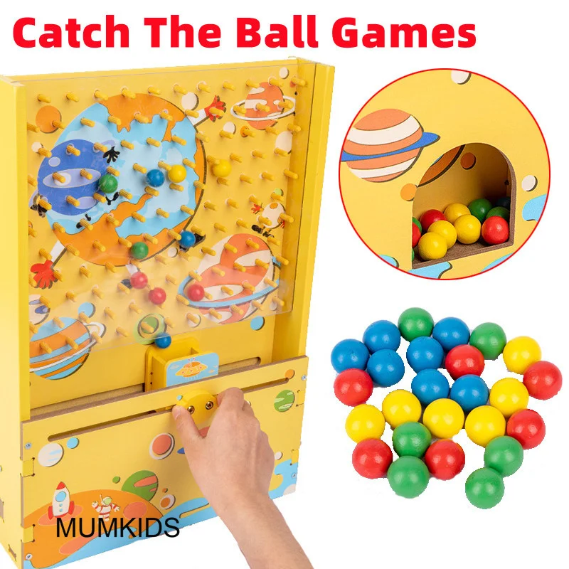 

Детский набор игрушек «поймать мяч» для раннего развития, игрушки Монтессори для детей, интерактивный тренировочный глаз, гибкие руки для в...