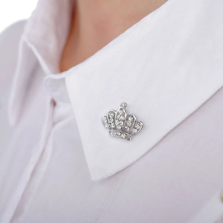 Gold/Silver Color Crystal Crown Shape Men And Women Brooch Pins Suit Shirt Decoration Collar Needle
Gold/Silver Color Crystal Crown Shape Men And Women Brooch Pins Suit Shirt Decoration Collar Needle