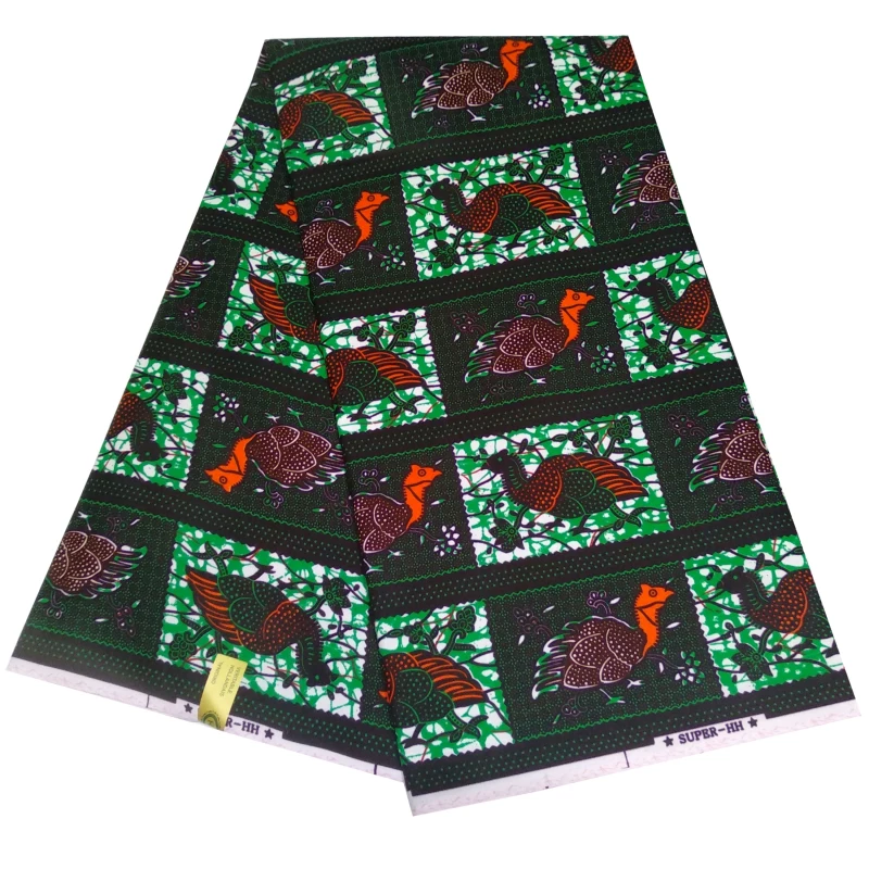 High Quality Real Wax Fabric for Sewing Material 6 Yards African Wax Ankara Fabric Polyester Animals Pattern Print
High Quality Real Wax Fabric for Sewing Material 6 Yards African Wax Ankara Fabric Polyester Animals Pattern Print