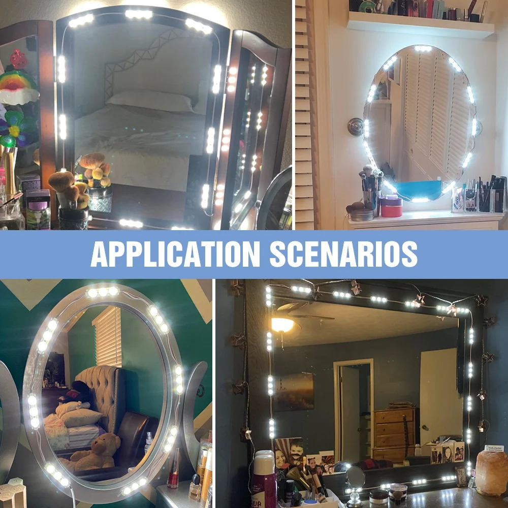 LED Fill Light USB Makeup Mirror Bulb 12V Cosmetic Lamp 2 6 10 14 PCS Dimmable Hollywood Dressing Table Vanity Lamp For Bedroom
LED Fill Light USB Makeup Mirror Bulb 12V Cosmetic Lamp 2 6 10 14 PCS Dimmable Hollywood Dressing Table Vanity Lamp For Bedroom
