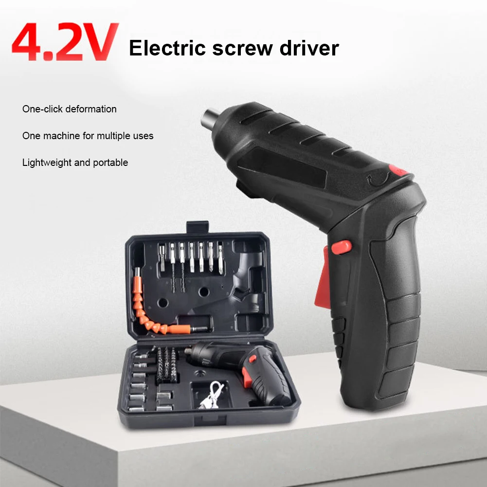 4.2V Mini USB Cordless Electric Screwdriver Power Tools Rechargeable Automatic Screwdriver Accessories Set ABS Makings
4.2V Mini USB Cordless Electric Screwdriver Power Tools Rechargeable Automatic Screwdriver Accessories Set ABS Makings