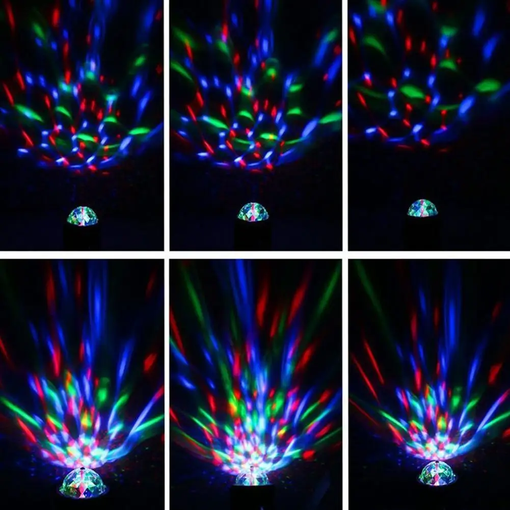 

W530 USB LED Colorful Rotating Stage Light Magic Ball Lamp KTV Party Disco Projector High Brightness Low Power Consumption