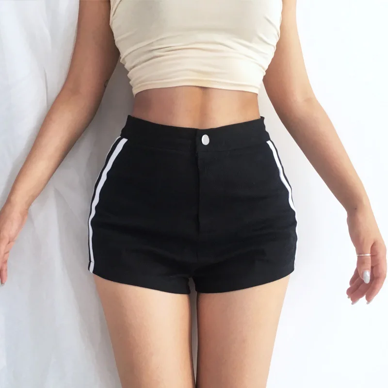 Shorts Women High Waist 2021 Summer Black Casual Short Femme Fashion Side Stripe Pantalones Cortos Y2k Ladies Streetwear Bottoms
Shorts Women High Waist 2021 Summer Black Casual Short Femme Fashion Side Stripe Pantalones Cortos Y2k Ladies Streetwear Bottoms