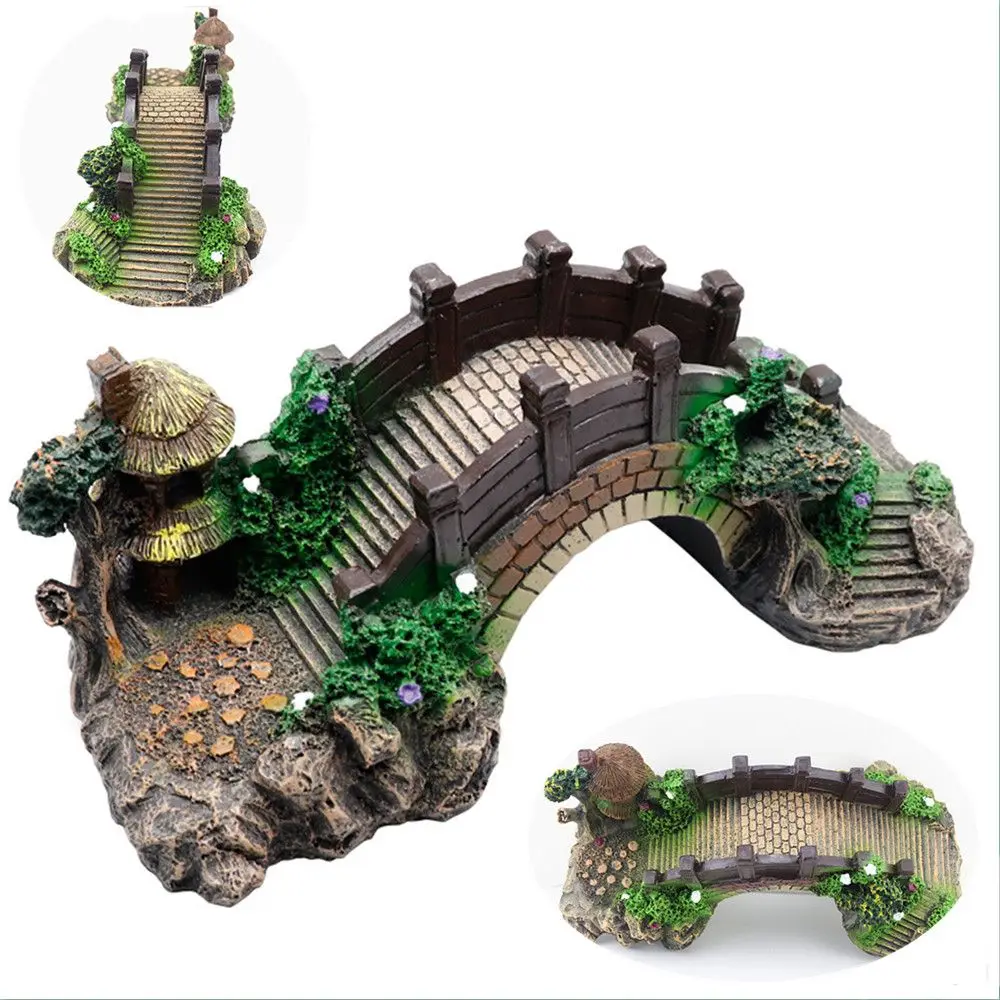 Aquarium Fish Tank Vintage Decorative Bridge Landscape Ornaments Pavilion Tree Plants Resin Design Pet Supplies Home Decorations
Aquarium Fish Tank Vintage Decorative Bridge Landscape Ornaments Pavilion Tree Plants Resin Design Pet Supplies Home Decorations