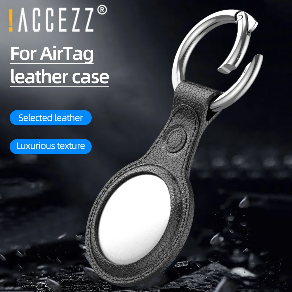 !ACCEZZ Protective Case For AirTag Leather Protector Sleeve For AirTags Cover Hangable Keychain Anti-lost Locator Tracker Buckle
!ACCEZZ Protective Case For AirTag Leather Protector Sleeve For AirTags Cover Hangable Keychain Anti-lost Locator Tracker Buckle