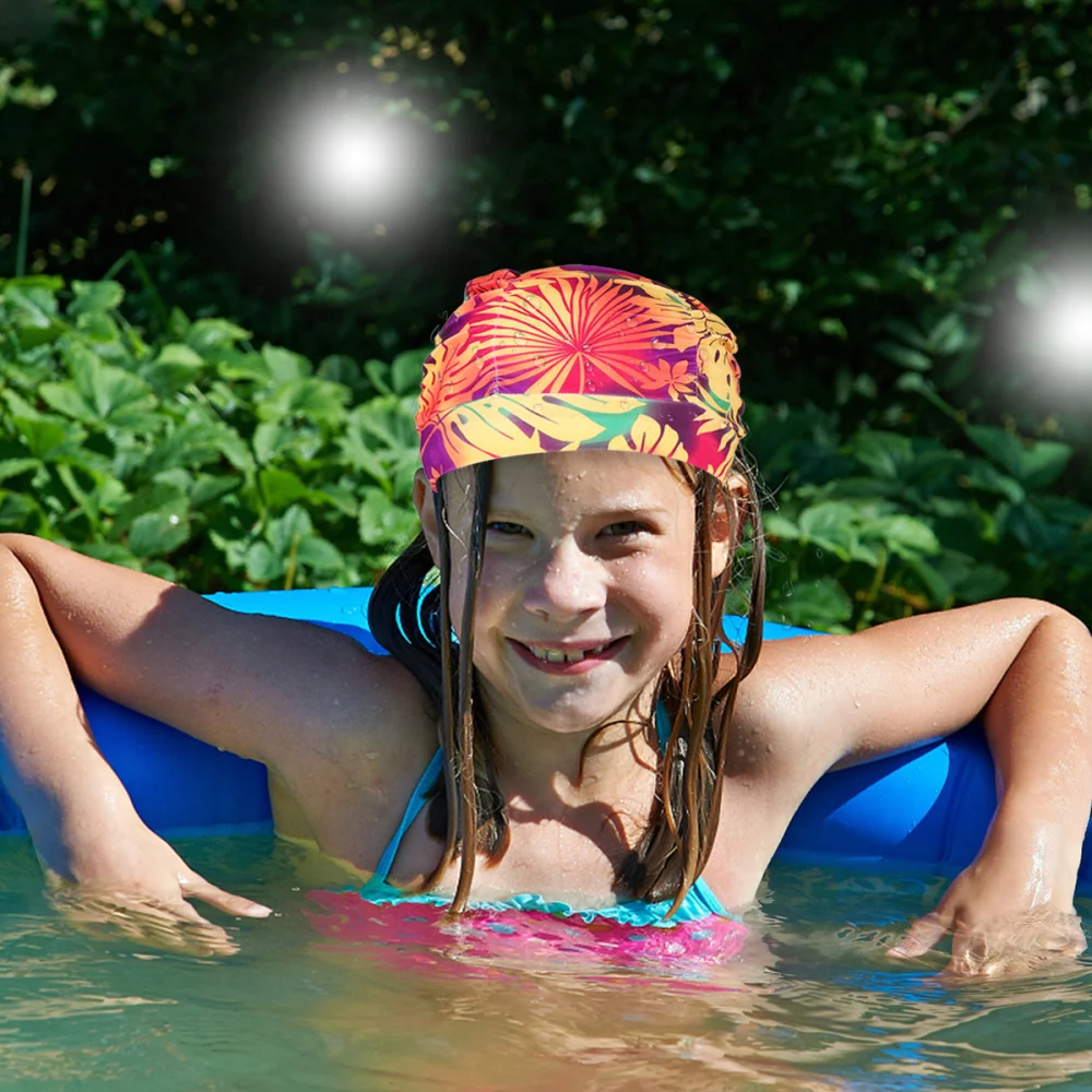 Printed Swimming Cap Swimming Hat Sports Elastic Swimming Hat Ear Cover Swimming Head Accessory for Girls Lady (Blue)
Printed Swimming Cap Swimming Hat Sports Elastic Swimming Hat Ear Cover Swimming Head Accessory for Girls Lady (Blue)