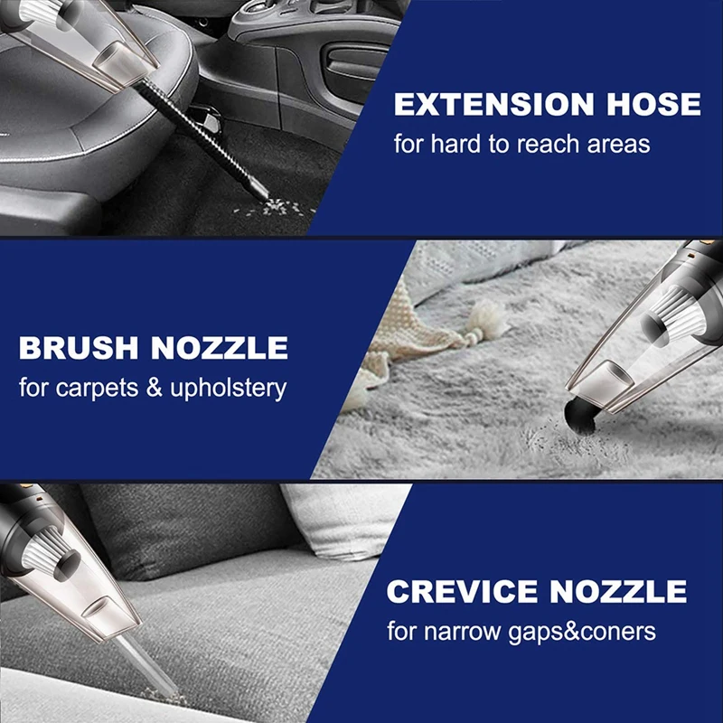 Handheld Wireless Charging Powerful Vacuum Cleaner Household Pet Wet and Dry Portable Vacuum Cleaner 
Handheld Wireless Charging Powerful Vacuum Cleaner Household Pet Wet and Dry Portable Vacuum Cleaner