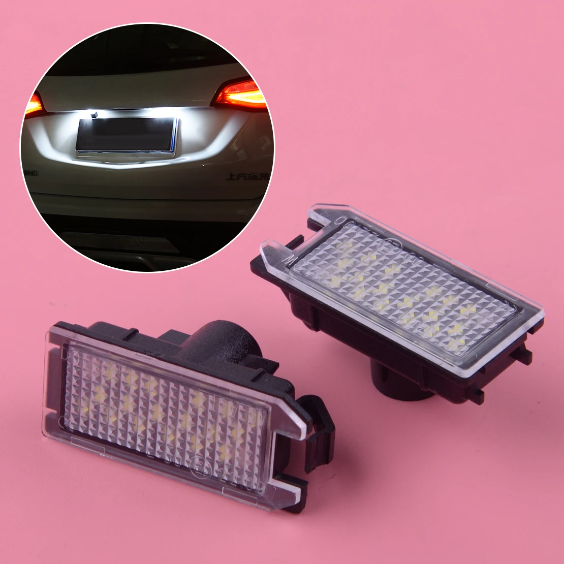 DWCX 1 Pair White LED Number License Plate Light Rear Registration Plate Lamp 2 Pin fit for Fiat 500 2007-2019 500C 2009-2019
DWCX 1 Pair White LED Number License Plate Light Rear Registration Plate Lamp 2 Pin fit for Fiat 500 2007-2019 500C 2009-2019