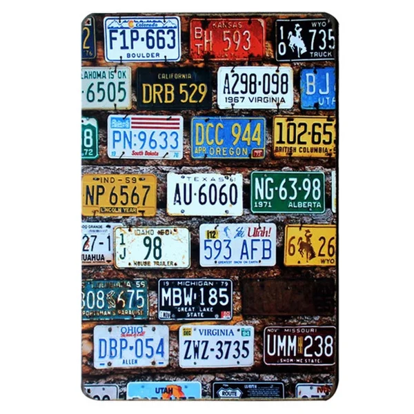 US Car License Plate Metal Tin Sign Bar Wall Decor Tin Sign Vintage Home Decor Metal Plaque Metal Plate Vintage Metal Poster
US Car License Plate Metal Tin Sign Bar Wall Decor Tin Sign Vintage Home Decor Metal Plaque Metal Plate Vintage Metal Poster