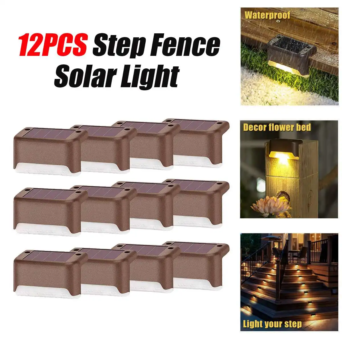 12pcs IP65 Solar Powered Ground Light Waterproof Garden Pathway Deck Lights Solar Lamp for Home Yard Driveway Lawn Road
12pcs IP65 Solar Powered Ground Light Waterproof Garden Pathway Deck Lights Solar Lamp for Home Yard Driveway Lawn Road