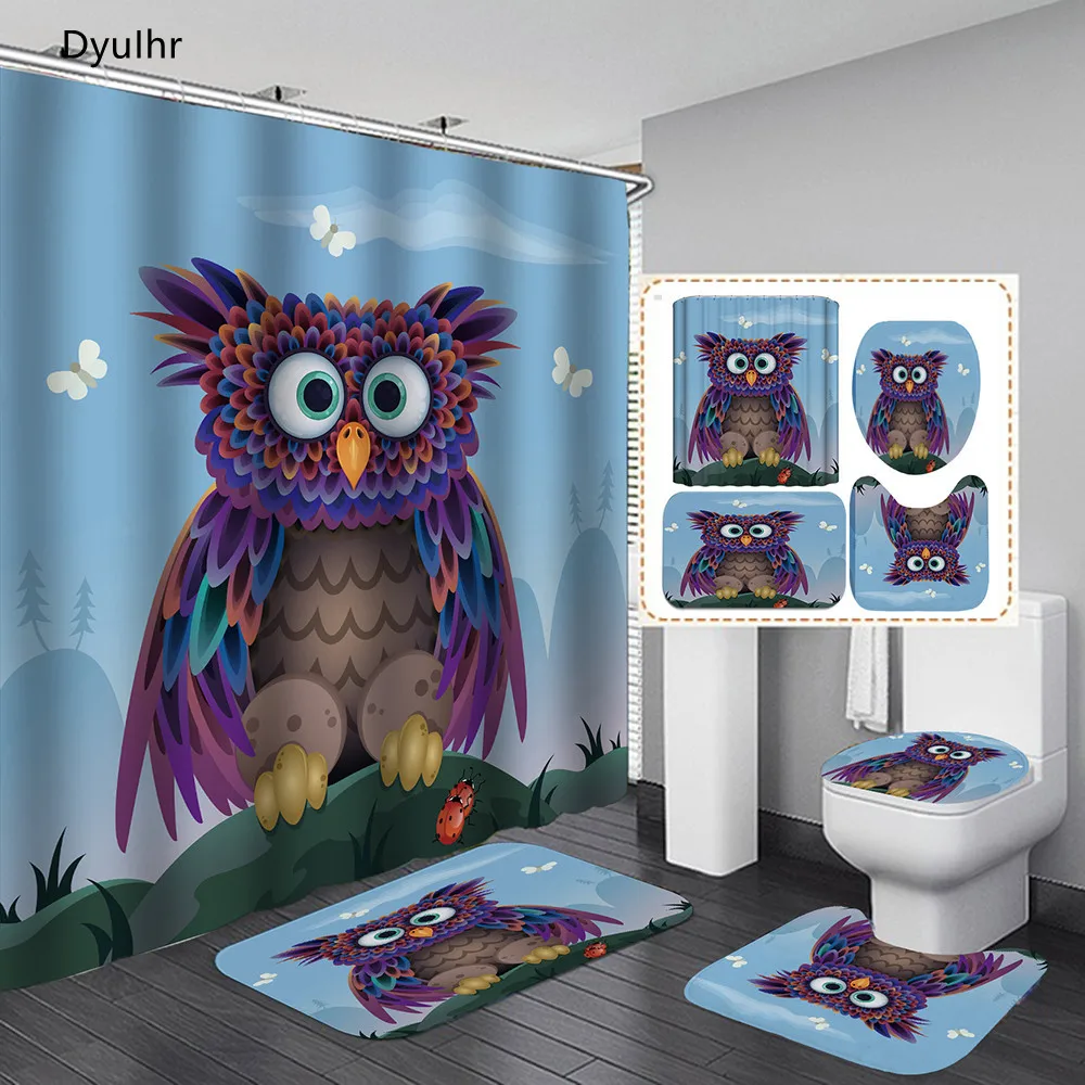 Bathroom Accessories Animal Owl Pug Print Polyester Waterproof Shower Curtain Toilet Seat Mat Floor Mat Bathroom Kit DyuIhr
Bathroom Accessories Animal Owl Pug Print Polyester Waterproof Shower Curtain Toilet Seat Mat Floor Mat Bathroom Kit DyuIhr