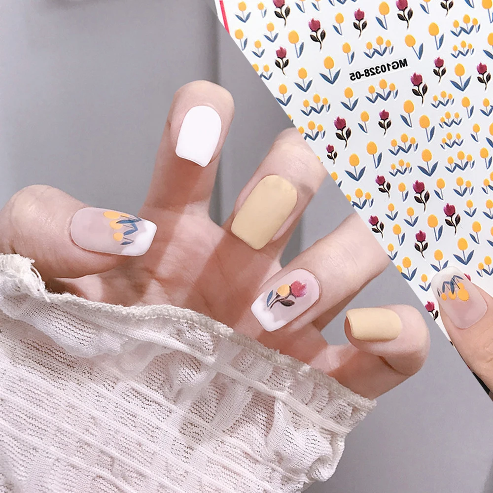 Rose Flower Manicure Tools Cotton Flower Pattern Tulip Nail Art Sticker DIY Nail Decoration Nail Foils 3D Nail Decal
Rose Flower Manicure Tools Cotton Flower Pattern Tulip Nail Art Sticker DIY Nail Decoration Nail Foils 3D Nail Decal
