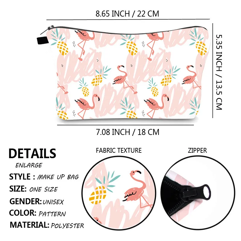 Polyester Flamingo Printing Patroon Draagbare Vrouwen Reizen Opbergtas Toiletartikelen Organiseren Leuke Cosmetische Make Up Bag
Polyester Flamingo Printing Patroon Draagbare Vrouwen Reizen Opbergtas Toiletartikelen Organiseren Leuke Cosmetische Make Up Bag