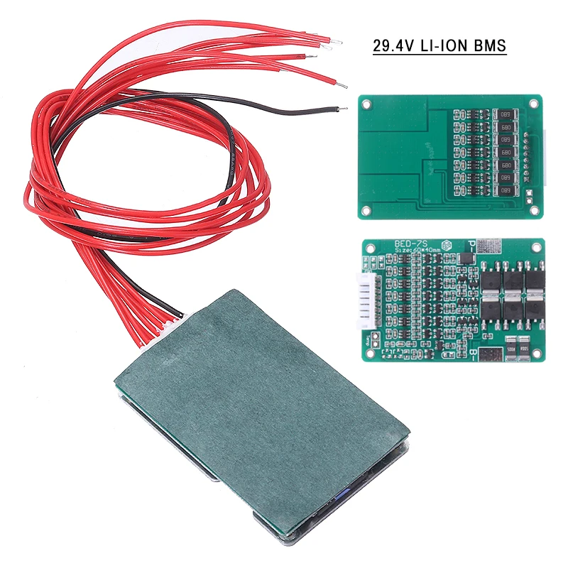 29.4V 20A 7S Li-ion Lithium Battery BMS Protection Board w/ Balance High Quality Batteries Accessories
29.4V 20A 7S Li-ion Lithium Battery BMS Protection Board w/ Balance High Quality Batteries Accessories