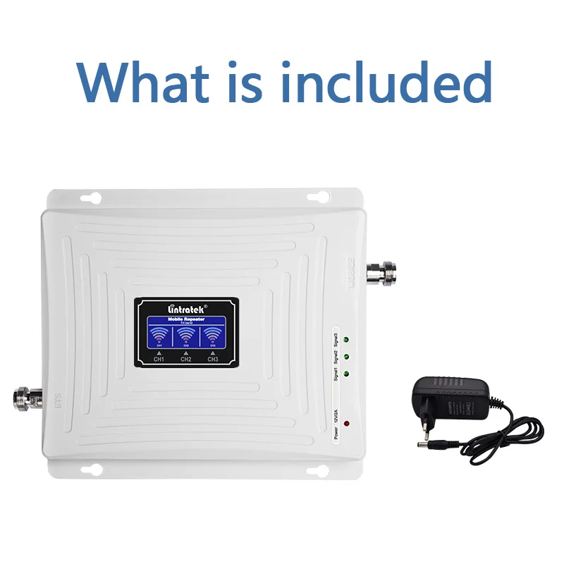 Lintratek GSM 2G 3G 4G Repeater 900 1800 2100 2600Mhz Signal Booster 4G 1800 2600 LTE Triband Amplifier GSM 900 3G 2100Mhz
Lintratek GSM 2G 3G 4G Repeater 900 1800 2100 2600Mhz Signal Booster 4G 1800 2600 LTE Triband Amplifier GSM 900 3G 2100Mhz