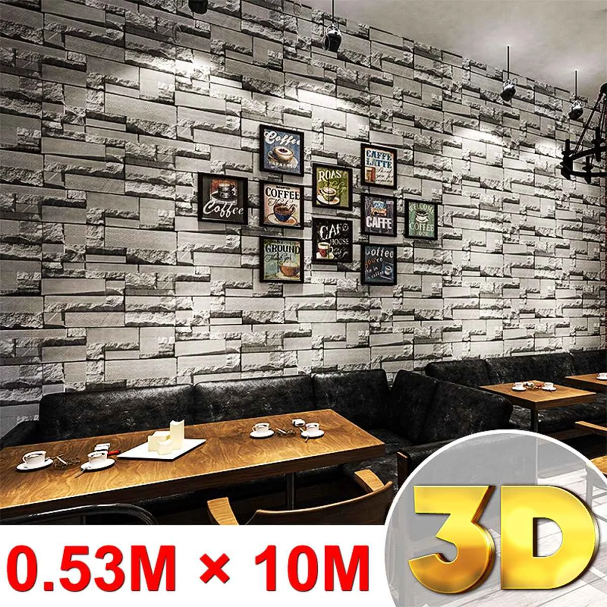50cm*10m Living Room Kitchen Bathroom Waterproof Wall Sticker Home Decor Removable Non-woven Brick Stone Wallpaper Home Decor 
50cm*10m Living Room Kitchen Bathroom Waterproof Wall Sticker Home Decor Removable Non-woven Brick Stone Wallpaper Home Decor