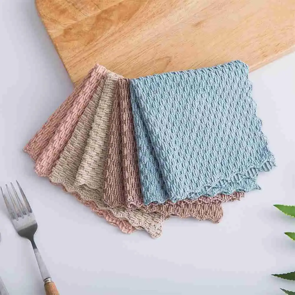 1 Pc Anti-Grease Kitchen Cleaning Towel Wipe Cloth Anti-grease Wiping Rag Super Absorbent Home Washing Dish Wipe Cloth
1 Pc Anti-Grease Kitchen Cleaning Towel Wipe Cloth Anti-grease Wiping Rag Super Absorbent Home Washing Dish Wipe Cloth