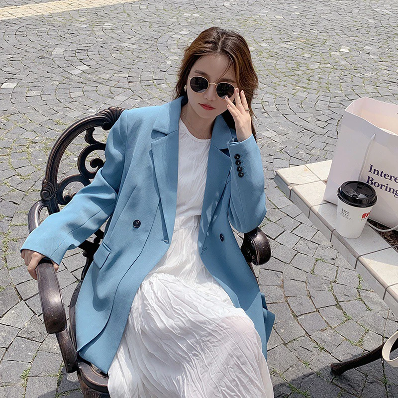 New fashion women high quality temperamental autumn cute solid wild blazers loose outdoor vintage elegant fresh suit jacket
New fashion women high quality temperamental autumn cute solid wild blazers loose outdoor vintage elegant fresh suit jacket