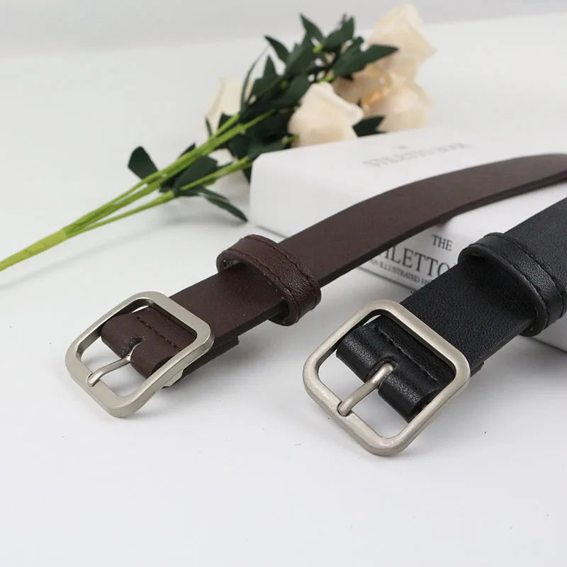 Casual Metal Square Buckle Belt Woman High Quality PU Belt Black Brown Student Trousers Decoration
Casual Metal Square Buckle Belt Woman High Quality PU Belt Black Brown Student Trousers Decoration