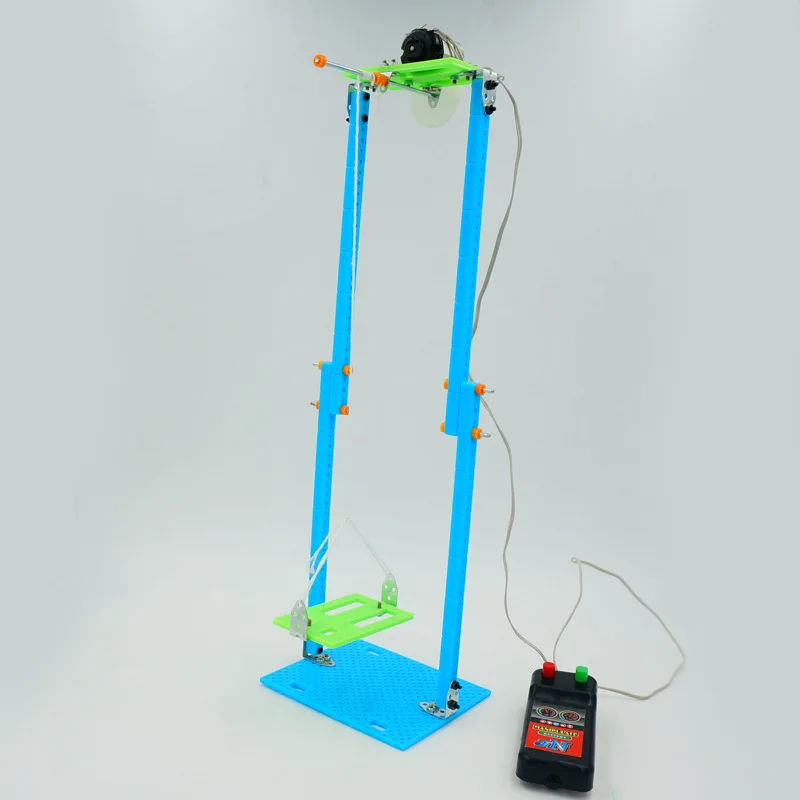 Children's fun science experiment small production DIY wire-controlled electric elevator elevator model is sharp.
Children's fun science experiment small production DIY wire-controlled electric elevator elevator model is sharp.