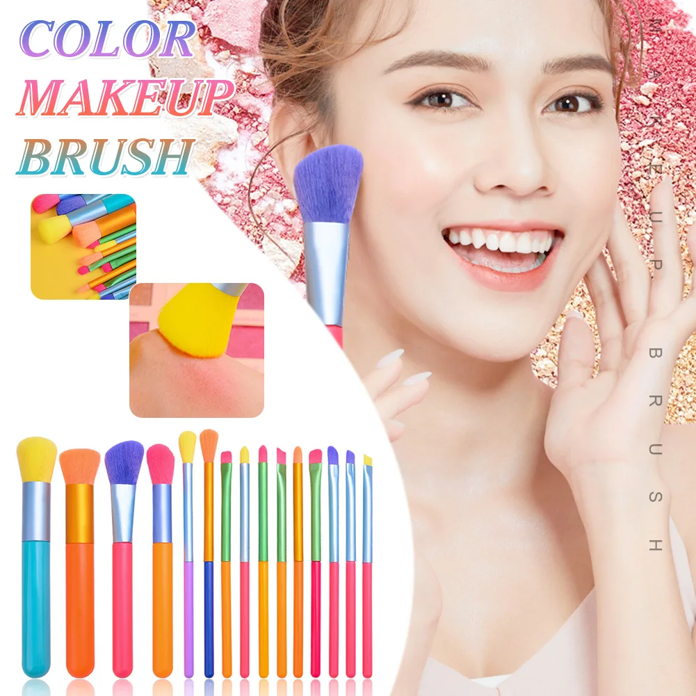 Makeup Brush Set Colorful Brush Foundation Eyeshadow Blending Brush Makeup Tool for Women кисти для макияжа pincéis de maquiagem
Makeup Brush Set Colorful Brush Foundation Eyeshadow Blending Brush Makeup Tool for Women кисти для макияжа pincéis de maquiagem