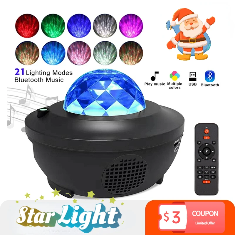 LED Star Galaxy Projector Ocean Wave Night Light Room Decor Rotate Starry Sky Porjectors Luminaria Decoration Bedroom Lamp Gifts
LED Star Galaxy Projector Ocean Wave Night Light Room Decor Rotate Starry Sky Porjectors Luminaria Decoration Bedroom Lamp Gifts