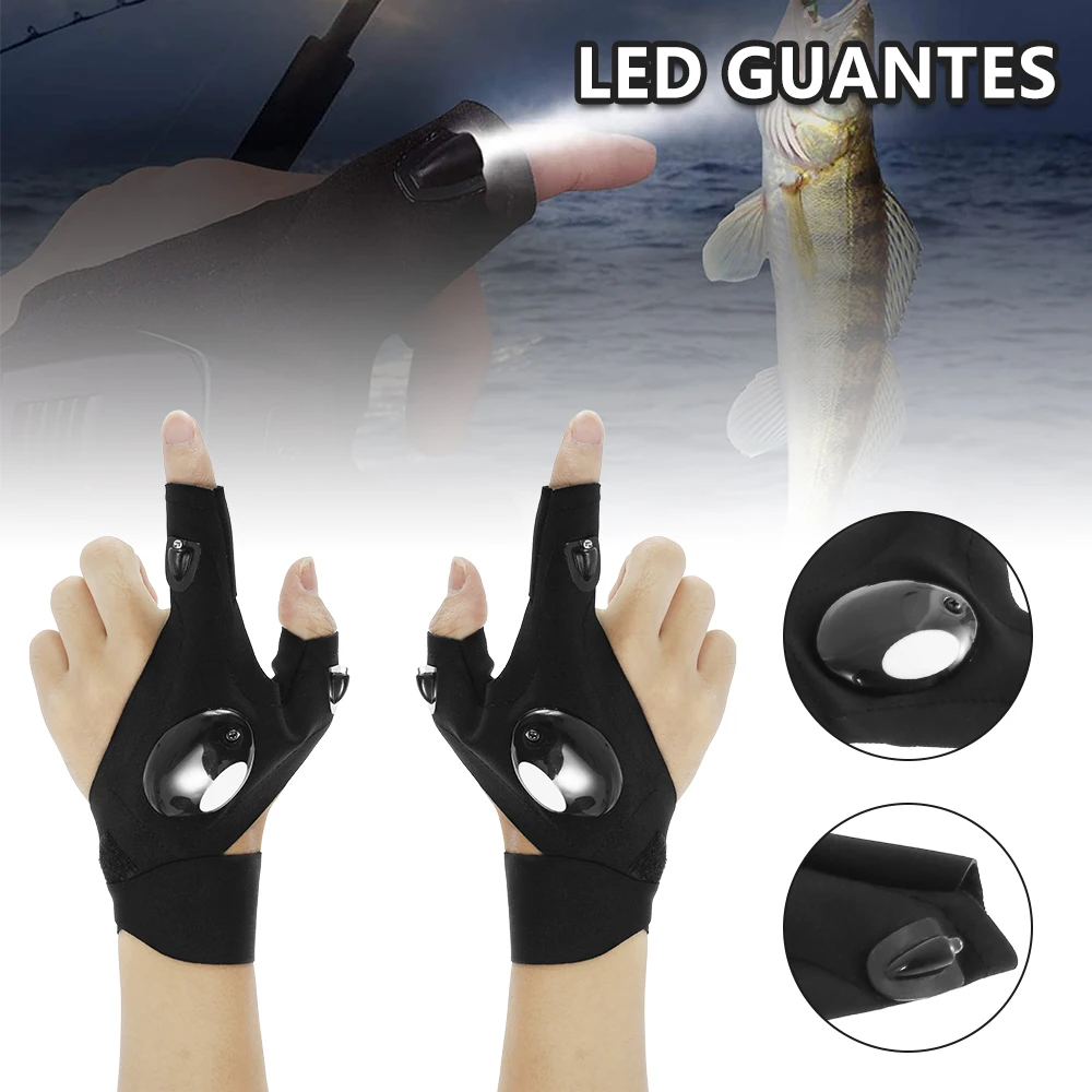 Перчатки для рыбалки на открытом воздухе, водонепроницаемые перчатки для рыбалки с ночным светильник том и светодиодной вспышкой, спасател... 
Перчатки для рыбалки на открытом воздухе, водонепроницаемые перчатки для рыбалки с ночным светильник том и светодиодной вспышкой, спасател...