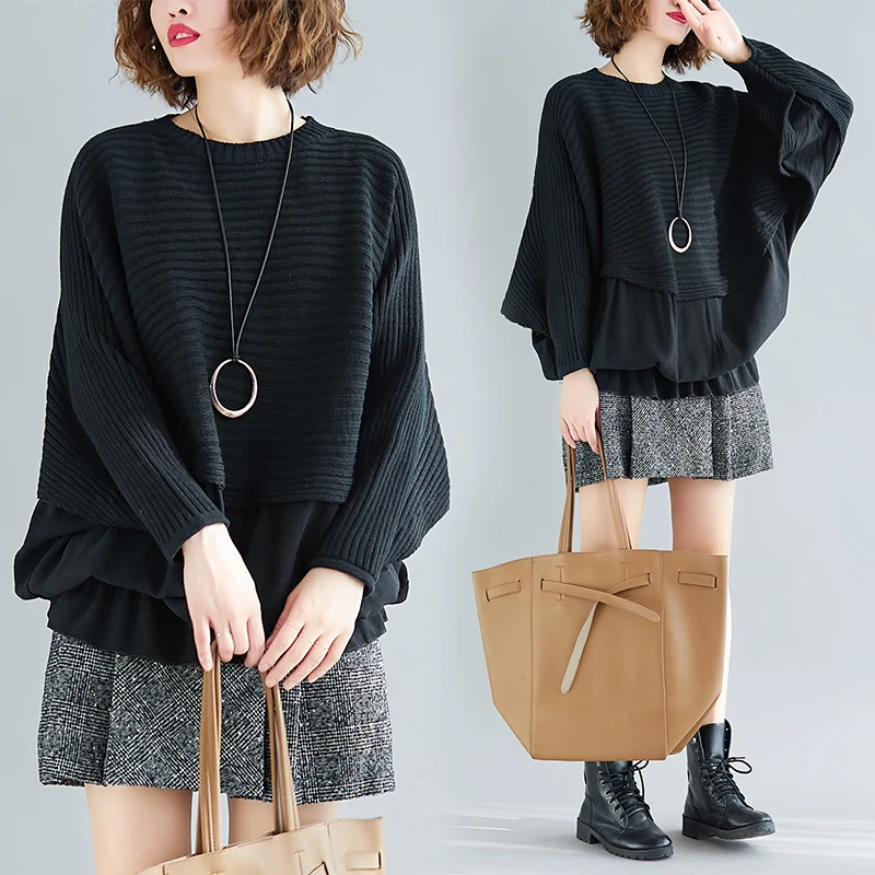 Femme Women Sweater Pullover Loose Casual Knit Shirt Pull Femme Ladies Fashion Bat Sleeve 2021 Spring Tops Sueter Mujer
Femme Women Sweater Pullover Loose Casual Knit Shirt Pull Femme Ladies Fashion Bat Sleeve 2021 Spring Tops Sueter Mujer