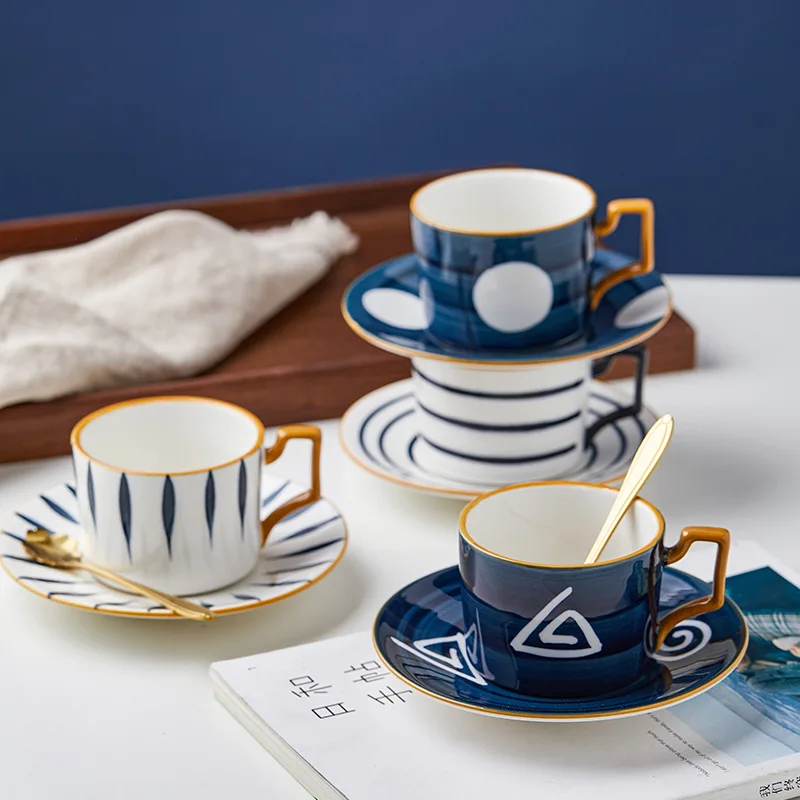 Hand-painted Underglaze Nordic Coffee Cup and Saucer Set Household Flower Tea Afternoon Tea Cup and Saucer Ceramic Milk Cup
Hand-painted Underglaze Nordic Coffee Cup and Saucer Set Household Flower Tea Afternoon Tea Cup and Saucer Ceramic Milk Cup