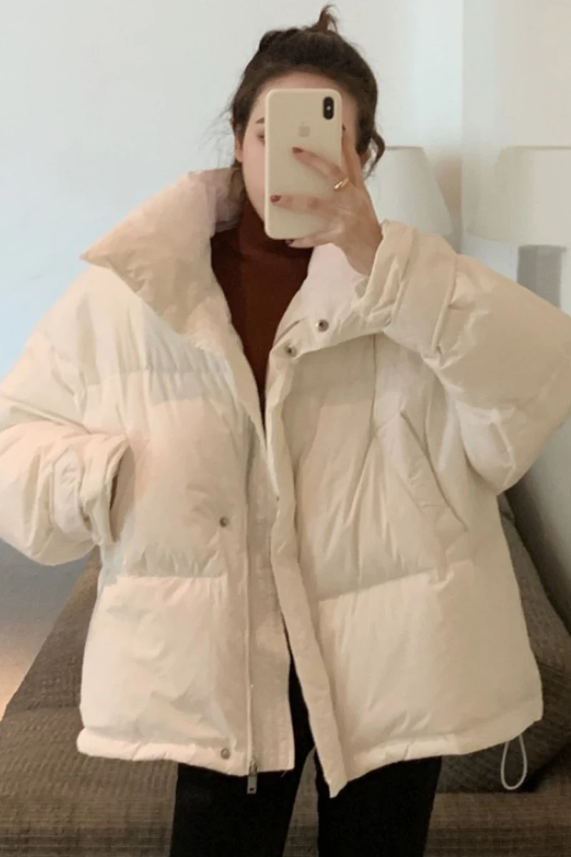 parka Jacket Women's Winter Clothes Korean Style Solid Color Stand Collar Loose and Warm Thick Long Sleeve Clothes
parka Jacket Women's Winter Clothes Korean Style Solid Color Stand Collar Loose and Warm Thick Long Sleeve Clothes