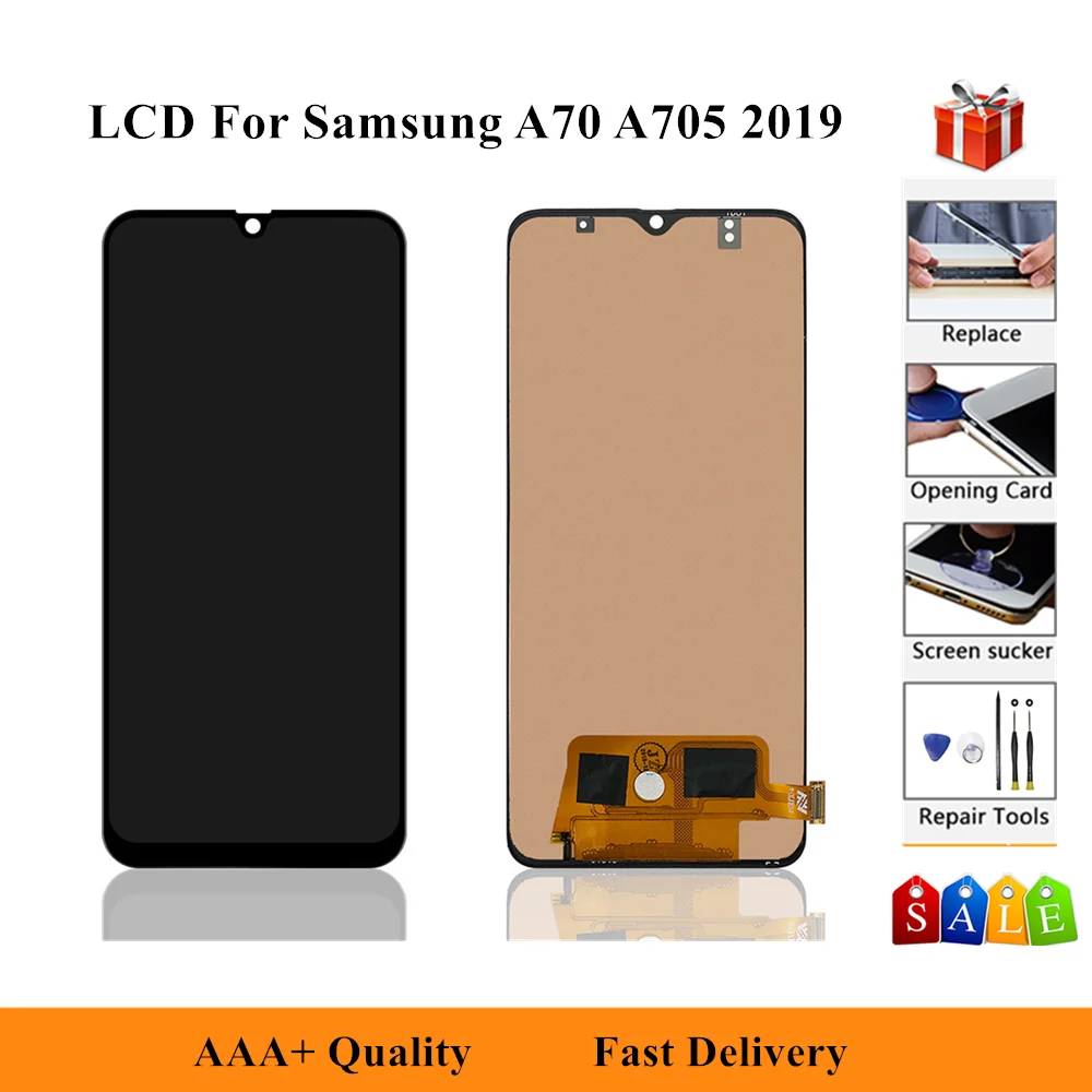 6.7'' LCD Display For Samsung Galaxy A70 2019 A705 A705F SM-A705F/DS SM-A705FN/DS Touch Screen Digitizer Assembly Replacement
6.7'' LCD Display For Samsung Galaxy A70 2019 A705 A705F SM-A705F/DS SM-A705FN/DS Touch Screen Digitizer Assembly Replacement
